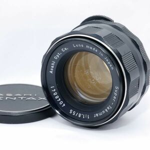 ☆実用品・完動☆PENTAX Super-Takumar 55mm F1.8 M42マウント ペンタックス 単焦点レンズ☆保証付☆E904