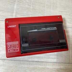 A4242 ◆ジャンク◆ステレオカセットプレーヤー UNISEF STREO MODEL Z-1 日本製 動作未確認