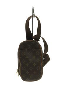 LOUIS VUITTON◆ポシェット・ガンジュ_モノグラム_BRW/PVC/BRW