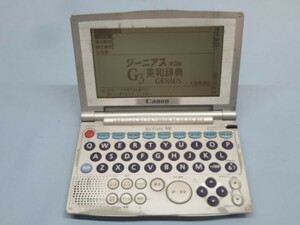 ●●Canon wordtank V80 電子辞書 キャノン 電子辞典 ワードタンク 11コンテンツ 第2外国語 タッチペン/電池付き 動作品 93561●●！！