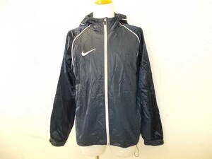 a1120◆NIKE ライバリー WR フーデッドラインドウーブンジャケット◆ナイキ 583186-475 Mサイズ ダークネイビー ナイロン素材 裏メッシュ3E