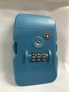 『新品・未使用品』TSAロック対応バックル　スーツケース用ベルト　6個セット　ダイヤルロック　ベルト組み合わせ可能　ブルー　青色