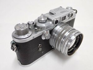 NICCA 3-S + Nikon NIKKOR-H・C 5cm 50mm F2 ニッカ バルナック型 レンジファインダーカメラ ニコン レンズ付 動作可 ∬ 6E35D-9