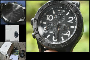 【NIXON ニクソン】★４２－４０ CHRONO★ALL BLACK★A037 001★箱付★