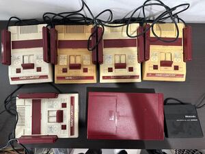 FC ファミコン 本体 まとめ5台 ディスクシステム HVC-001 HVC-022 HVC-023 ファミリーコンピューター Nintendo 四角ボタンあり 動作未確認