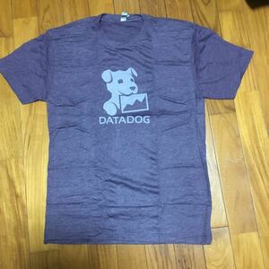 新品未使用　DATA DOG データドッグ　半袖Tシャツ 紫　メンズ　サイズS 綿Tシャツ