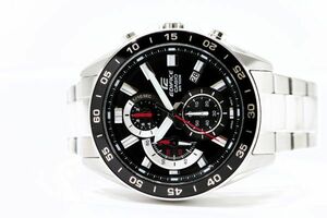 480　CASIO EDIFICE CHRONOGRAPH QZ　　5579 EFV-550　　極美品 カシオ エディフィス クロノグラフ ブラック文字盤 クォーツ メンズ 腕時計