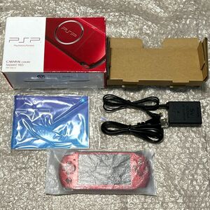 〈本体美品・箱説付属・動作確認済み・最終型〉PSP-3000 本体 ラディアントレッド PlayStation Portable 薄型