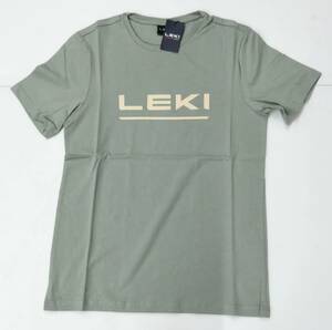 国内未発売の正規輸入・激レアアイテム！　LEKI　Tシャツ　スモーキーグリーン　XL（日本規格ではXO相当）バーゲン価格！即決・現品限り　