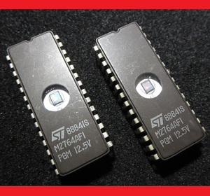 IC UV-EPROM ST MICROELECTRONICS エス・テ ィー・マイクロエレクトロニクスM2764AFI ラスト2個 プログラミング 8192×8=65536バイト その9