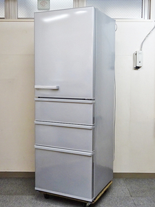 AQUA【AQR-36J（S）】アクア 355L 4ドア 右開き ノンフロン冷凍冷蔵庫 ミスティシルバー 2020年製 中古品