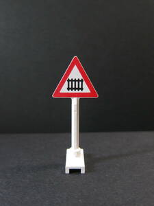 【パーツ-No.404】LEGO　パーツ　ロードサイン「踏切」　◇#649p01◇トレイン・街◇標識◇オールド/ヴィンテージ◇レゴ