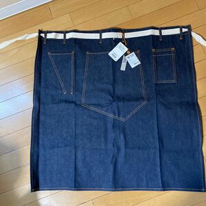 新品 nudie jeans 前掛け デニムエプロン 腰巻きエプロン サロンエプロン ソムリエエプロン ヌーディジーンズ