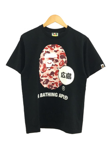 A BATHING APE◆Tシャツ/BIG APE HEAD TEE/M/コットン/BLK