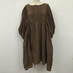 Samansa Mos2 FREE サマンサモスモス チュニック 七分袖 製品染めチュニック SKB-1710477 Short Dress Long Shirt Tunic 10105351