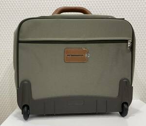 G「19977-1」Samsonite サムソナイト ナイロンキャンバス キャリーバッグ トラベルバッグ 旅行かばん メンズ グリーン系