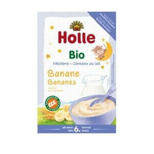3個セット ホレ(Holle) オーガニック 夜用 ミルク粥 バナナ 6か月から 250g