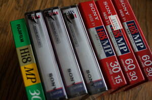 【新品未開封】SONY, FUJI Hi8 MPポジション　7本セット 容量いろいろHi8カセットテープ