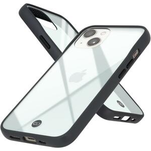 新品　campino iPhone 13 mini ケース アンチショック 耐衝撃 スリム 薄型 レンズ保護 トープブラック 黒 クリア