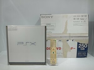 【動作未確認・ジャンク】 SONY PSX ホワイト 250GB DESR-7100 取説・電源コード・音声コード欠品 [6-2] No.1854