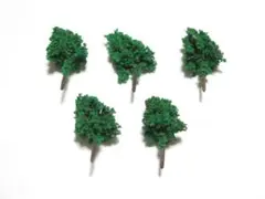 訳あり 森林 Nゲージ ジオラマ 模型 用 樹木 5 センチ 5本
