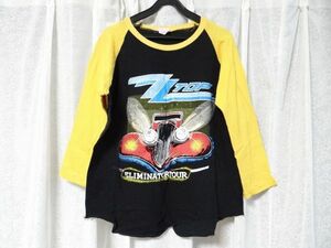 希少 80年代 ビンテージ パキスタン製 ZZトップ ZZ Top ELIMINATOR TOUR エリミネーターツアー Tシャツ Mサイズ バンド ロック 当時物