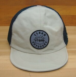 新品Clef (クレ) BUM MESH CAP BEIGE・・CLEAN OUTDOORS (クリーンアウトドアーズ)シリーズ