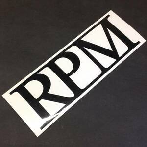 RPM 【LOGO STICKER】 黒 18×6cm 新品正規 ダイカットステッカー (郵便送料込み)