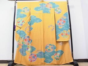 平和屋1■豪華振袖　刺繍　草花丸文　金彩　逸品　CAAC2297hy