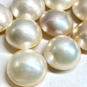 〔マベパール9点おまとめ〕a 約15.0-16.0mm 20g/100ct pearl パール 半円真珠 ジュエリー jewelry 裸石 宝石③