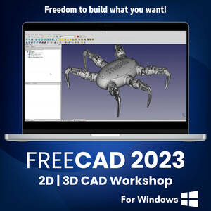 FreeCAD 2023 for Windows - Pro 2D 3D Parametric Modeling CAD Design Software -CD 海外 即決