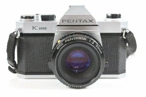 PENTAX K1000 一眼レフ フィルムカメラ SMC PENTAX-A 50mm f2 カメラレンズ セット ペンタックス 【現状品】