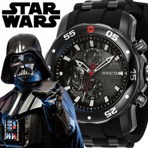 【定価11万→1円】公式スターウォーズ特別限定モデル ダースベーダー 世界限定1977本 100m防水 セイコー製ムーブ搭載 メンズ INVICTA