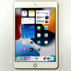 Apple iPad mini 4 ゴールド 128GB MK9Q2LL/A Wi-Fiモデル iOS15.8.2 アクティベーションロック解除済