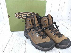 【4yt021】登山靴 トレッキングシューズ KEEN キーン WILD SKY MID WP ブラウン サイズ：27.0㎝◆U94