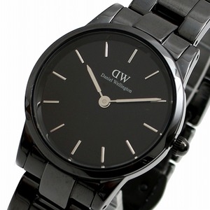 ダニエルウェリントン 腕時計 DW00100415 レディース アイコニックリンクセラミック ICONIC LINK CERAMIC 28 ブラック