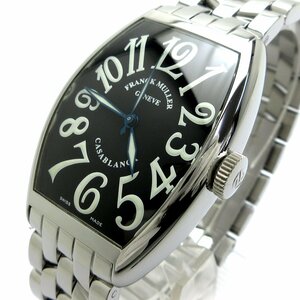 １円 フランクミュラー カサブランカ オートマチック メンズ 黒文字盤 5850 時計 FRANCK MULLER CASABLANCA 自動巻き 箱