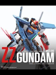 HGUC 1/144 ZZガンダム 改修・全塗装品 【HG ガンダムZZ ダブルゼータ ジュドー】