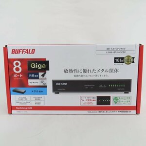 Ts770626 バッファロー PC周辺機器 8ポートスイッチングハブ LSW6-GT-8NS/BK ブラック BUFFALO 未使用/未開封