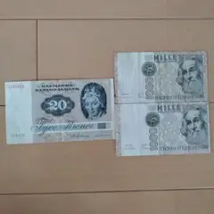 イタリア紙幣、デンマーク紙幣