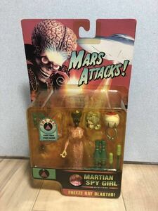 MARS ATTACKS! フィギュア　MARTIAN SPY GIRL WITH FIRING FREEZE RAY BLASTER マーズアタックTRY ME 1996