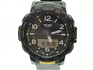 △ CASIO カシオ PROTREK プロトレック Climber Line クライマーライン 腕時計 PRT-B50 黒 ブラック 103