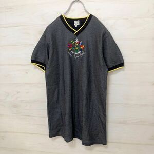 カステルバジャック　Castelbajac キッズ　Tシャツ　刺繍　ワンピース　半袖　130 グレー　ブラック　くま　クマ　女の子　男の子