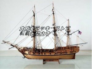 芸術品 木製船 モデルキットスケール1/50 ガラガラヘビ1782船木製モデル