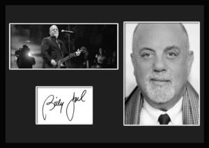 10種類!Billy Joel/ビリー・ジョエル/ロック/ポップ/サインプリント&証明書付きフレーム/BW/モノクロ/ディスプレイ(6-3W)