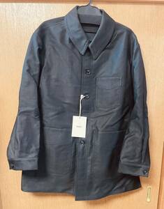 RAKINES ラキネス French molskin-Work coat モールスキン ワークコート 黒 2 カバーオールジャケット FRANK LEDER フランクリーダー outil