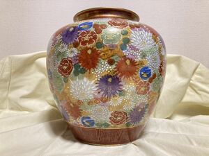 九谷焼◆九谷◆春洋◆壺◆花器◆飾壺◆工芸品◆美術品◆骨董◆先祖代々の年代モノ◆