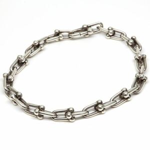 TIFFANY&Co.(ティファニー）◆silver925 ハードウェアブレスレット◆M● 約19.4g 約20.0cm jewelry bracelet EF3/EF8