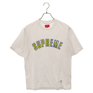 SUPREME シュプリーム 18AW Printed Arc Logo S/S Top アーチロゴ プリントクルーネック半袖Tシャツ ホワイト