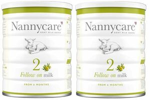 【900g 2缶セット・6カ月から】Nannycare follow on milk Goat Milk Based 乳児用ヤギミルク [イギリス直送]